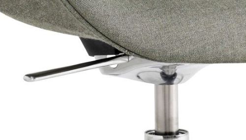 HAY AAC155 Drejestol About A Chair SH: 44 cm – Poliertes Aluminium/Atlas 931