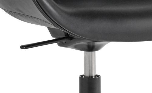 HAY AAC155 Drehstuhl About A Chair SH: 44 cm – Schwarz pulverbeschichtetes Aluminium/Sierra SI1001