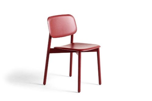 HAY Soft Edge 60 Spisebordsstol SH: 47,5 cm - Fall Red Lacquered Oak/Fall Red Lacquered Oak