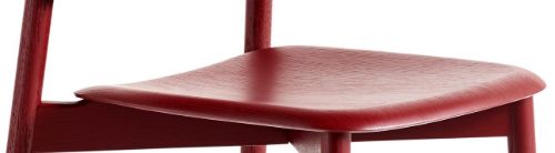 HAY Soft Edge 60 Esszimmerstuhl SH: 47,5 cm – Herbstrot lackierte Eiche/Herbstrot lackierte Eiche
