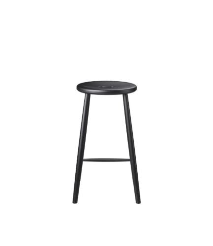FDB Møbler J27C Counter Barstol Børge Mogensen SH: 65 cm - Bøg/Sort