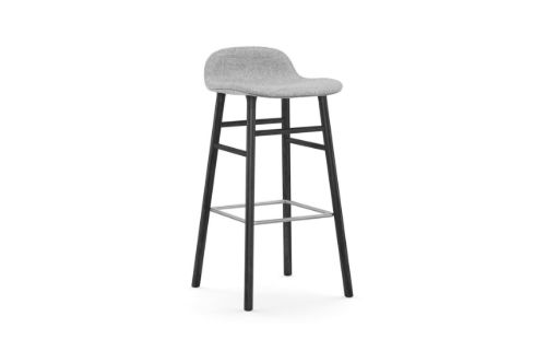 Normann Copenhagen Form Barhocker SH: 75 cm – Partner Grau/Schwarze Eiche