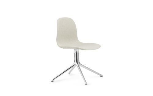 Normann Copenhagen Form Drehstuhl SH: 44 cm – Upminster Sand/Aluminium