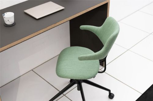 Vermund VL119 Bürostuhl SH: 46 cm - Mood Hellgrün / Schwarz