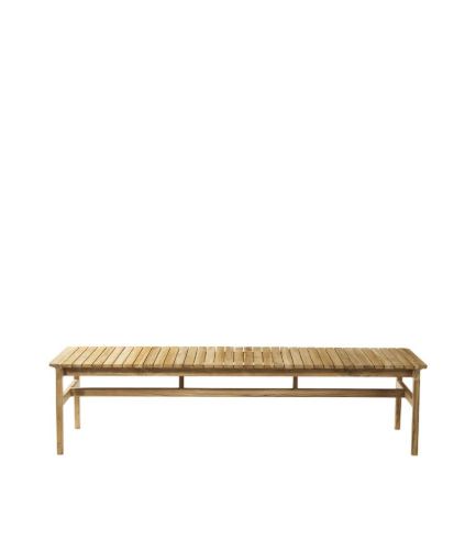 FDB Møbler M10 Sammen 3 pers. Havebænk L185,5 cm - Massiv Teak/Natur 