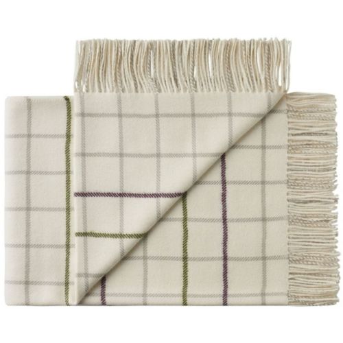 Silkeborg Uldspinderi Quito Plaid 130x200 cm - Purple White