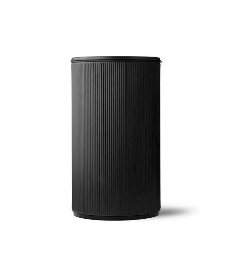 Vipp 19 Offener Eimer 60 L - Schwarz/Schwarz