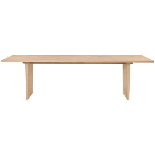 GUBI Private Dining Table L: 260 cm - Light Stained Oak