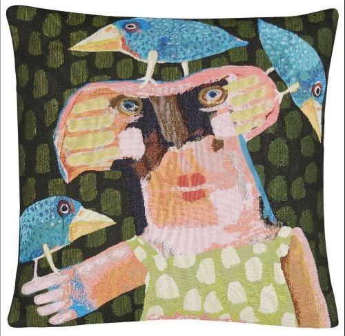 Poulin Design Leif Sylvester Pude 45x45 cm - Dame Med Torpedofugle