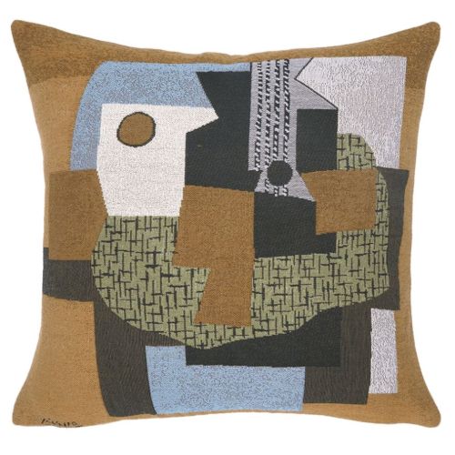 Poulin Design Picasso Pude 45x45 cm - Guitare Sur Une Table (1921)