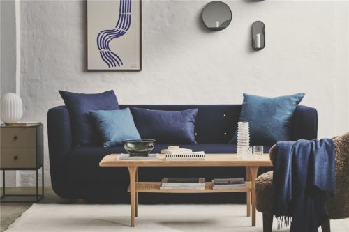Silkeborg Wool Spinner Cusco Kissen 60x40 cm - Denimblau OUTLET