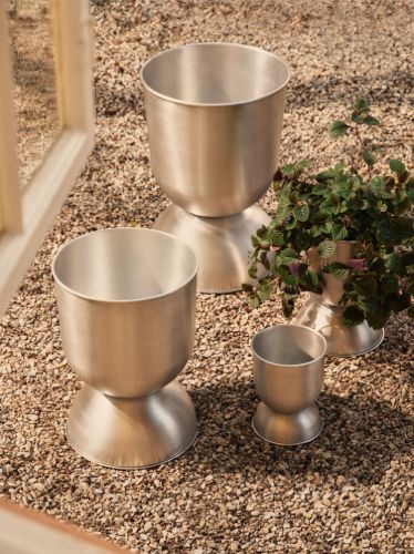 Ferm Living Hourglass Pot Large - Eisen/Aluminium
