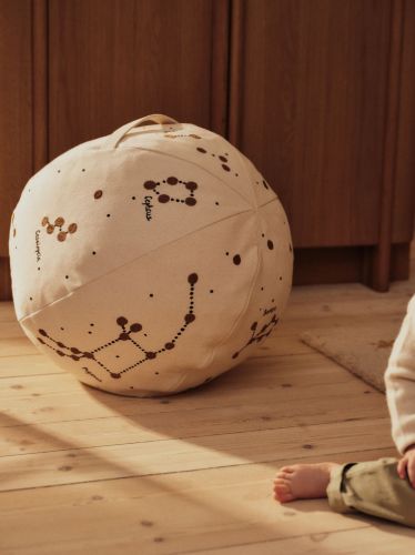 Ferm Living Constellation Pouf - Bio-Baumwolle/Ungefärbt