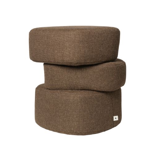 Ferm Living Plyo Puf Staple - Dark Brown