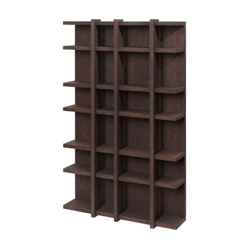 Ferm Living Tilem Shelf 4x6 - Dunkel gebeizte Eiche