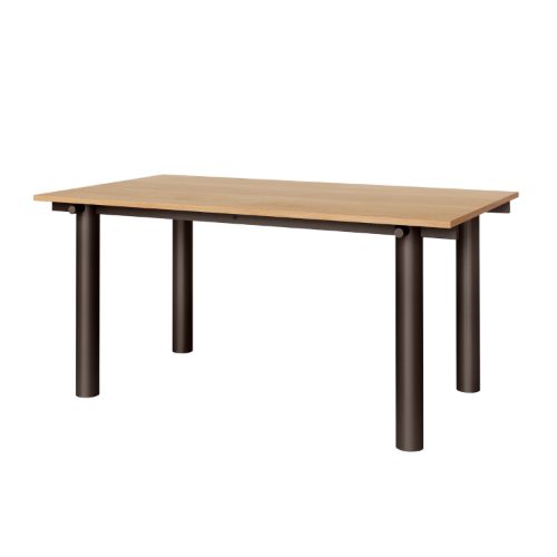 Ferm Living Atura Esstisch 160x90 cm - Dunkle Schokolade/Natur Eichenfurnier