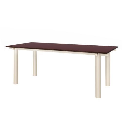 Ferm Living Atura Esstisch 200x90 cm - Hellkaschmir/Burgunder Linoleum