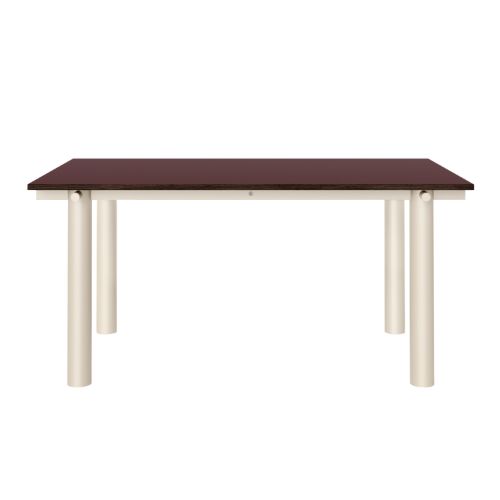 Ferm Living Atura Spisebord 160x90 cm -Light Cashmere/Burgundy Linoleum


