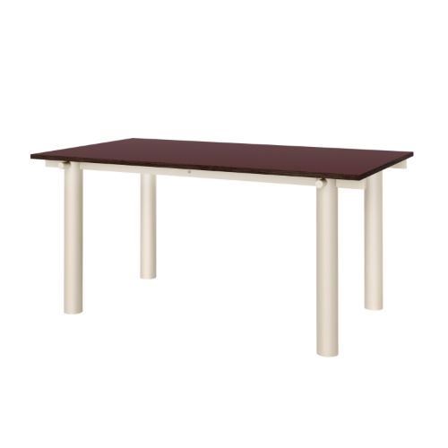 Ferm Living Atura Esstisch 160x90 cm - Light Cashmere/Burgunder Linoleum