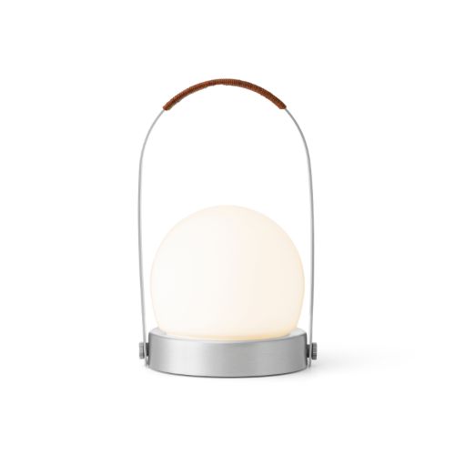 Audo Copenhagen Carrie LED tragbare Lampe - Gebürstetes Aluminium