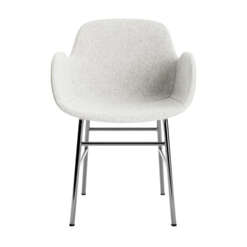 Normann Copenhagen Form Spisebordsstol m. Armlæn - Chrome/Hallingdal 110