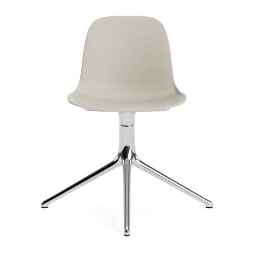 Normann Copenhagen Form Swivel Stol - Aluminium/Light Grey