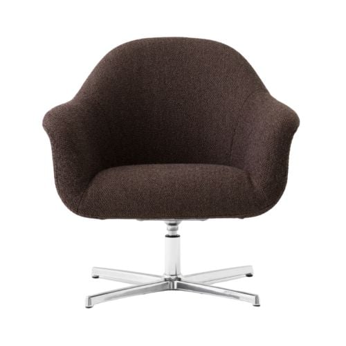 Audo Copenhagen Harbour Lounge Chair - Aluminium/Logan Haze