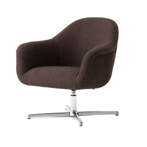 Audo Copenhagen Harbour Loungesessel - Aluminium/Logan Haze