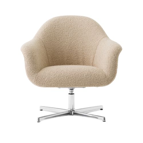 Audo Copenhagen Harbour Lounge Chair - Aluminium/Baena 15