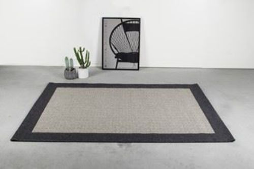 HC Carpets Casablanca Flachgewebter Teppich 300x400 cm - Dunkelgrau