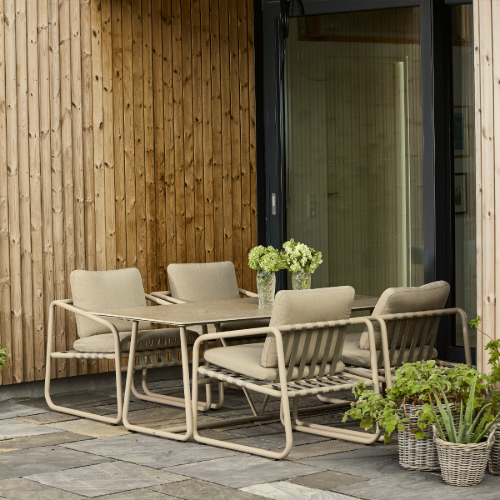 Mandalay Pure Gartentisch L: 197 cm - Aluminium/Anthrazit