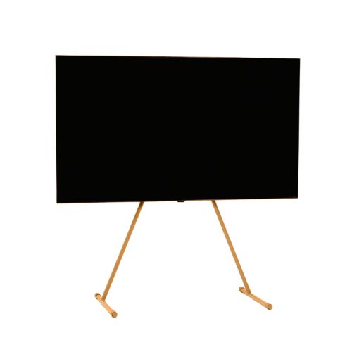 Pedestal Viva TV Stander - Metal/Apricot