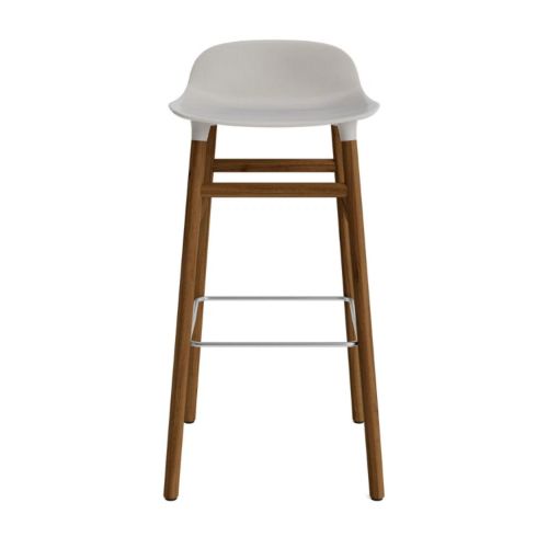 Normann Copenhagen Form Barstol SH: 75 cm. - Valnød/Warm Grey