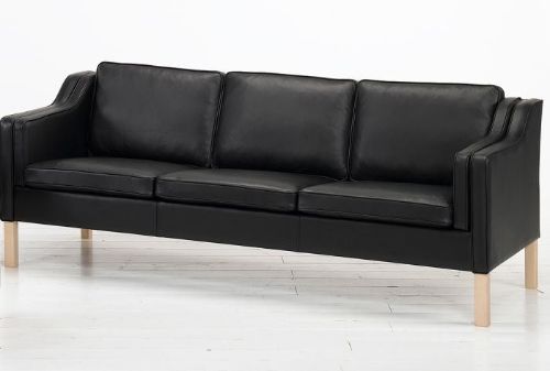 Mogens Hansen MH195 2 Pers Sofa L: 150 cm - Premium Læder / Sort