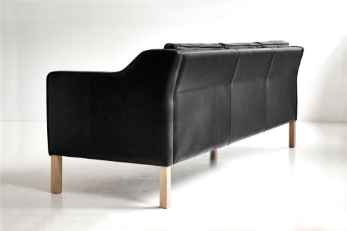 Mogens Hansen MH195 2-Personen-Sofa L: 150 cm – Premium-Leder / Schwarz