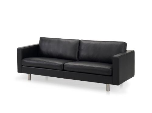 Mogens Hansen MH321 4 Pers Sofa. L: 248 cm - Premium Læder / Sort