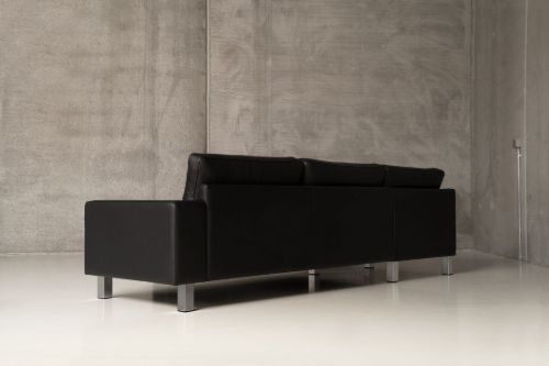 Mogens Hansen MH 221 3-Personen-Sofa L: 238 cm – Premium-Leder / Schwarz
