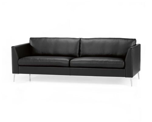 Mogens Hansen MH 272 3 Pers Sofa L: 222 cm - Premium Læder / Sort