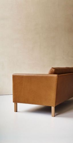 Mogens Hansen MH2614 3-Personen-Sofa L: 210 cm – Frej 15 Leder/geölte Eiche