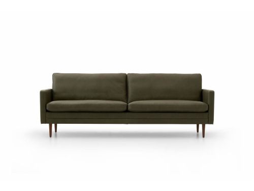Mogens Hansen MH2615 2 pers. sofa L: 146 cm - Frej 14 Læder/Valnød