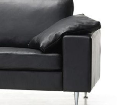 Mogens Hansen Pyntepude til MH 221 Sofa 55x55 cm - Premium Læder / Sort