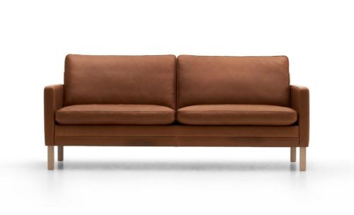 Mogens Hansen MH2615 2,5 Pers. Sofa L: 180 cm - Frej 06 Læder/Natur Eg