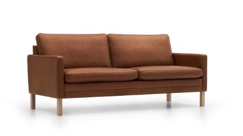 Mogens Hansen MH2615 2,5 Pers. Sofa L: 180 cm – Frej 06 Leder/Natureiche