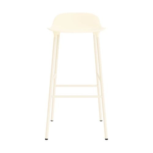 Normann Copenhagen Form Barstol SH: 75 cm. - Stål/Cream