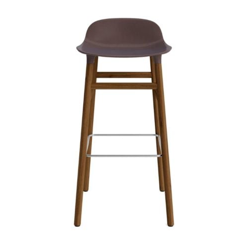 Normann Copenhagen Form Barstol SH: 75 cm. - Valnød/Brun