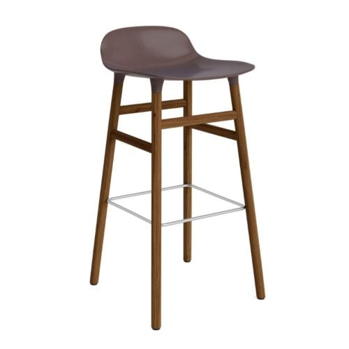 Normann Copenhagen Form Barhocker 75 cm - Walnuss/Braun