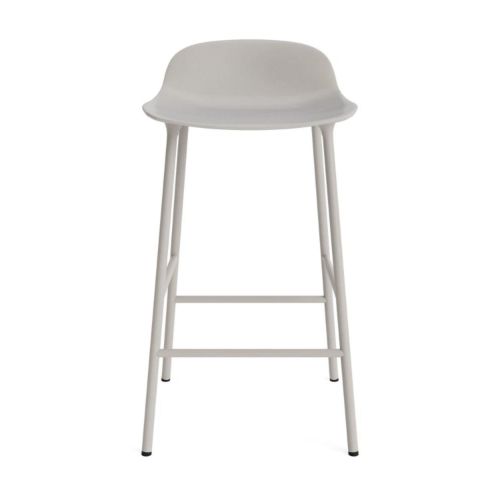 Normann Copenhagen Form Barstol 65 cm. - Pulverlakeret Stpl/Warm Grey