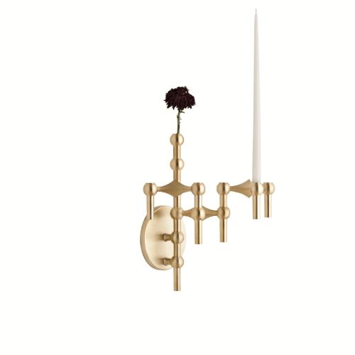 STOFF Nagel Wandhalter Ø: 11 cm - Gebürstetes Messing