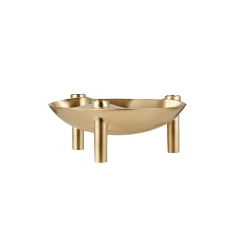 STOFF Nagel Bowl Ø: 13,8 - Brushed Brass