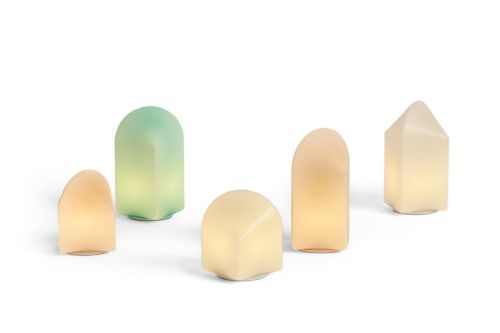 HAY Parade Tragbare Tischlampe H: 16 cm - Muschelweiß